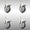 Service Caster 5 Inch 316SS Thermoplastic Rubber Swivel 1/2 Inch Stem Caster Set Lock Brake SCC SCC-SS316TSTTL20S514-TPRB-121315-4 - alternate 1